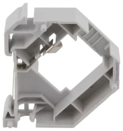 DELTACO Keystone holder for DIN rail, shielding, plastic, grå