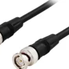 DELTACO koaksial patchkabel BNC han - han RG59 75 Ohm 2m, sort