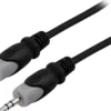 DELTACO Lydkabel, 3,5 mm han - han, 15m