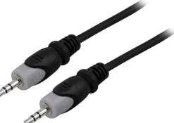 DELTACO Lydkabel, 3,5 mm han - han, 10m