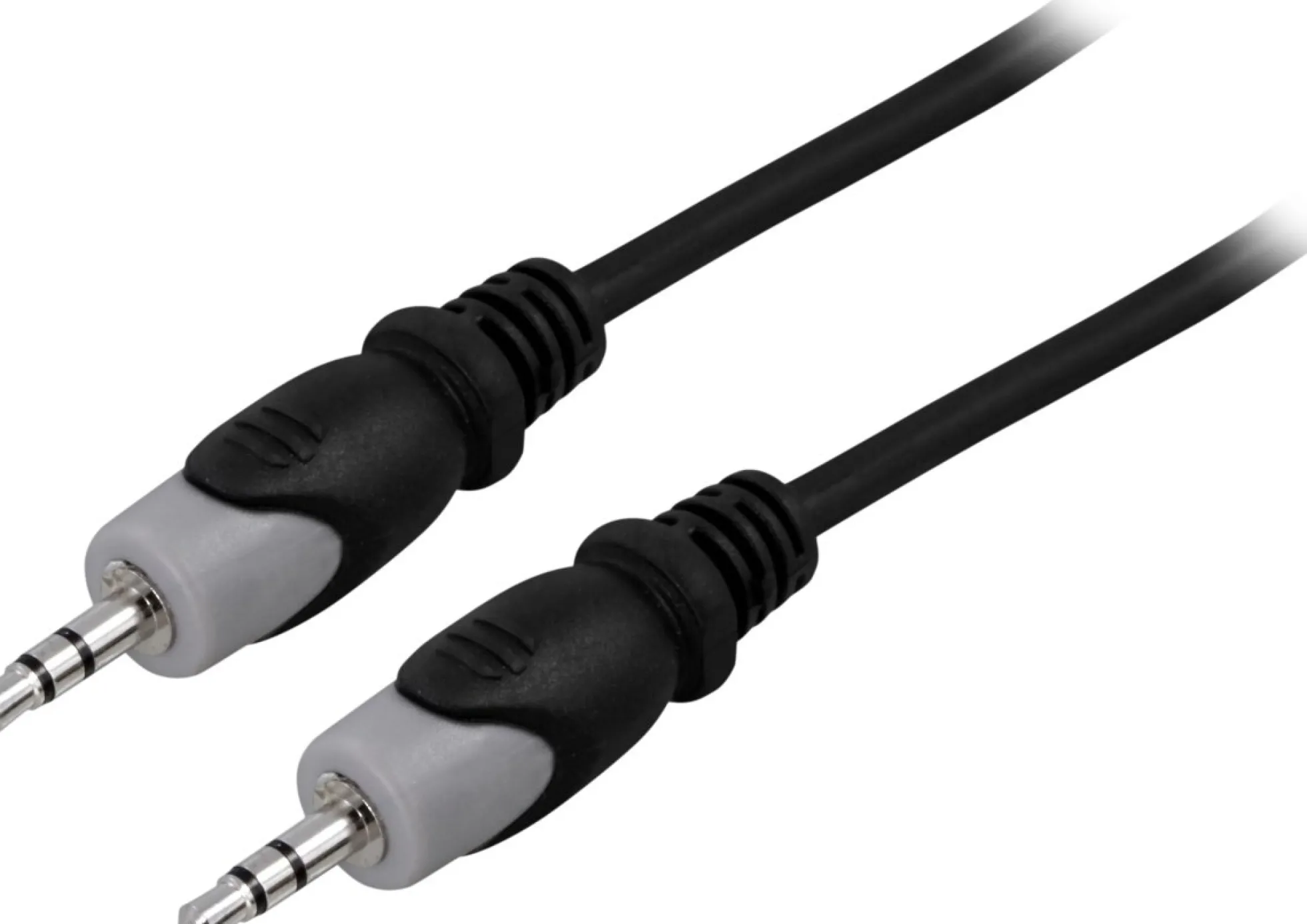 DELTACO Lydkabel, 3,5 mm han - han, 2m