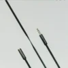 DELTACO lydkabel, 3,5mm ret han til 3,5mm hun, 4-pin, 0,5m, sort