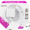 DELTACO Mini DisplayPort til VGA-adapter, 20-pin han - 15-pin hun, 0,