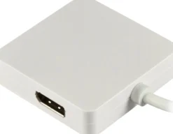DELTACO Mini DisplayPort til DVI-D Single Link/HDMI/DisplayPort adapter