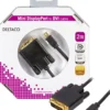 DELTACO mini DisplayPort til DVI-D Single Link monitorkabel, 20-pin han