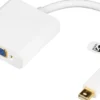 DELTACO mini DisplayPort til VGA-adapter, 20-pin han - 15-pin hun, 0,2