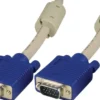DELTACO Monitorkabel RGB HD15 han-han 15m, uden pin 9