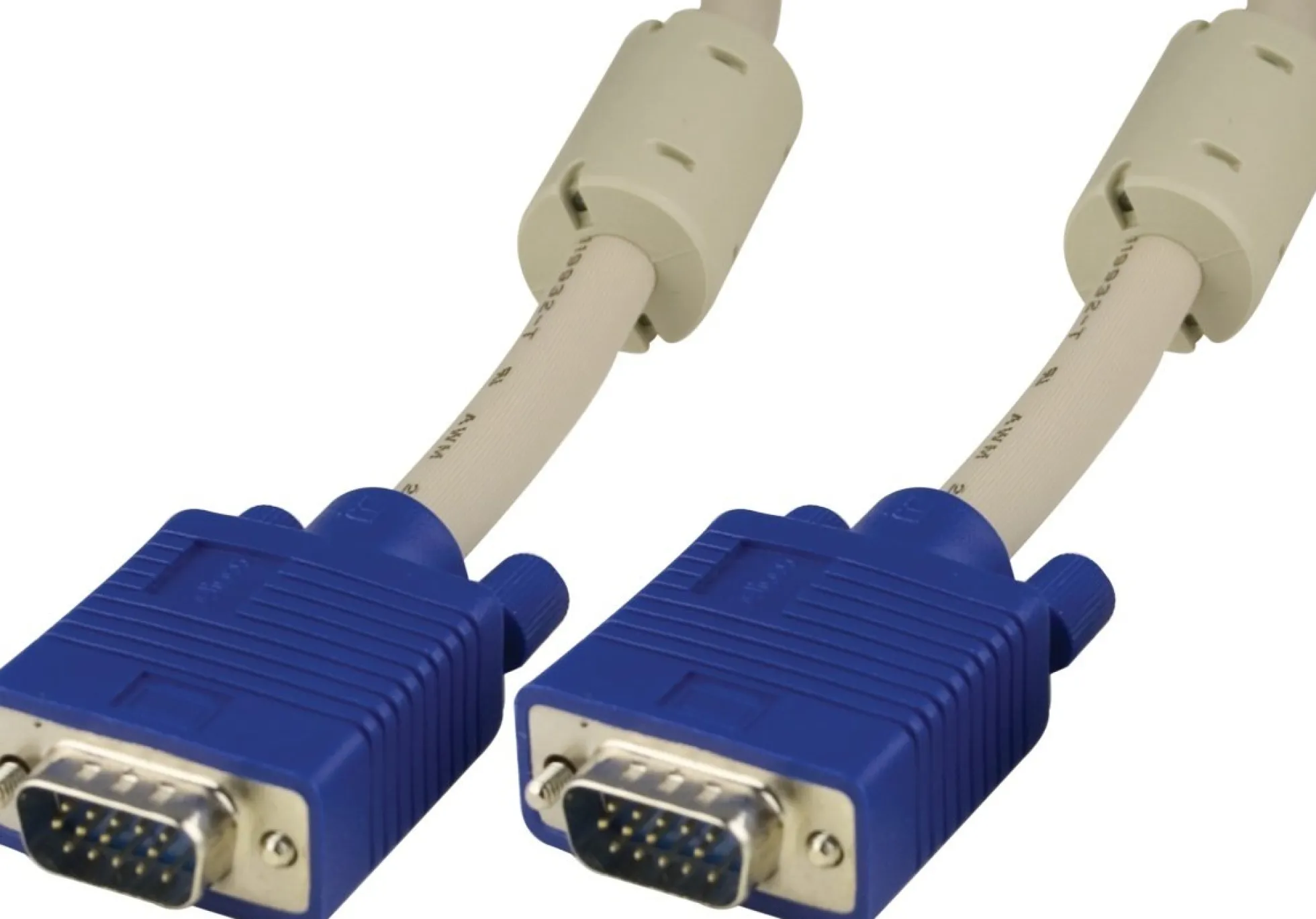 DELTACO Monitorkabel RGB HD15 han-han 15m, uden pin 9