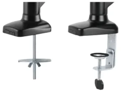 DELTACO Monteret bordmonering, 13-27", gasdrevet, VESA, tre-akset, b