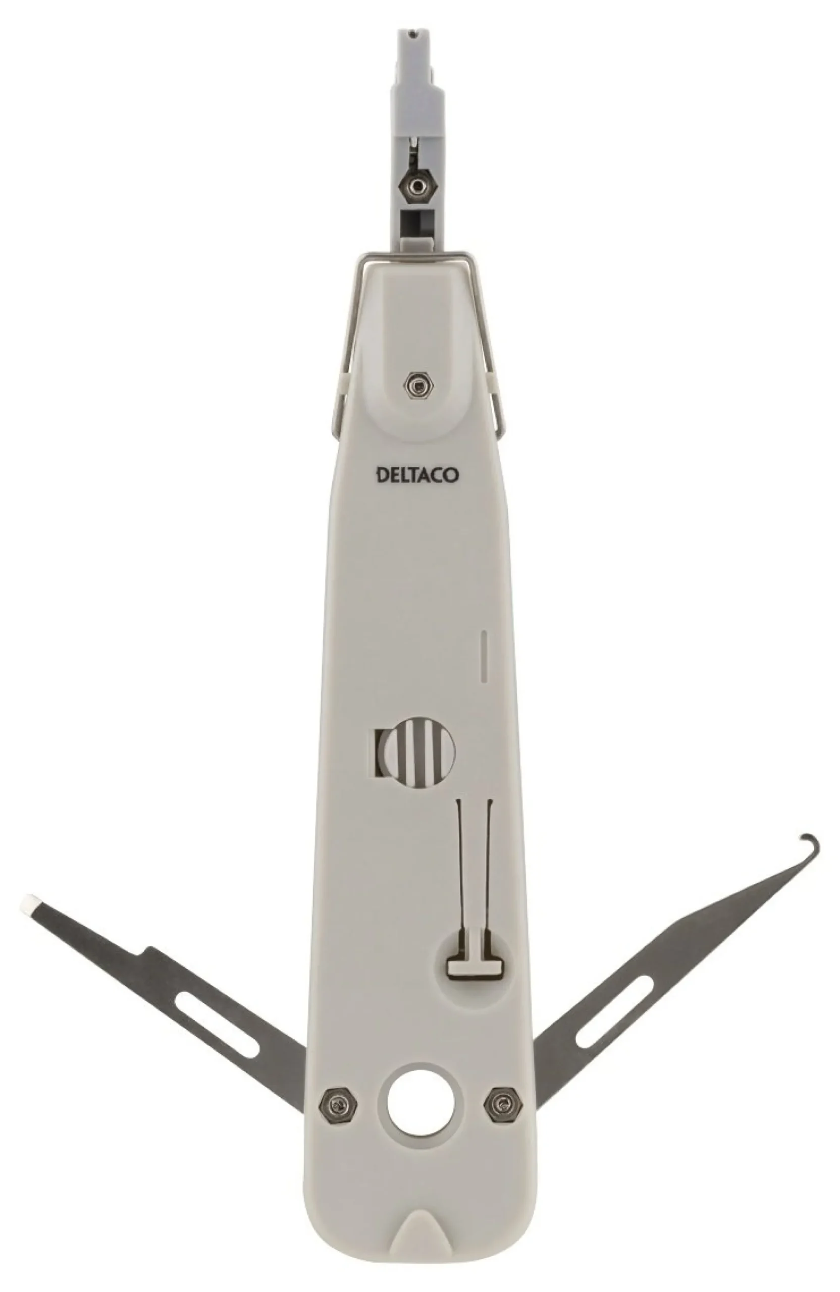 DELTACO Network cable punchdown tool, Krone LSA, touch sensor, hvid