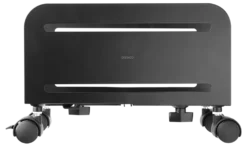 DELTACO OFFICE CPU stand, universal, mobil, sort