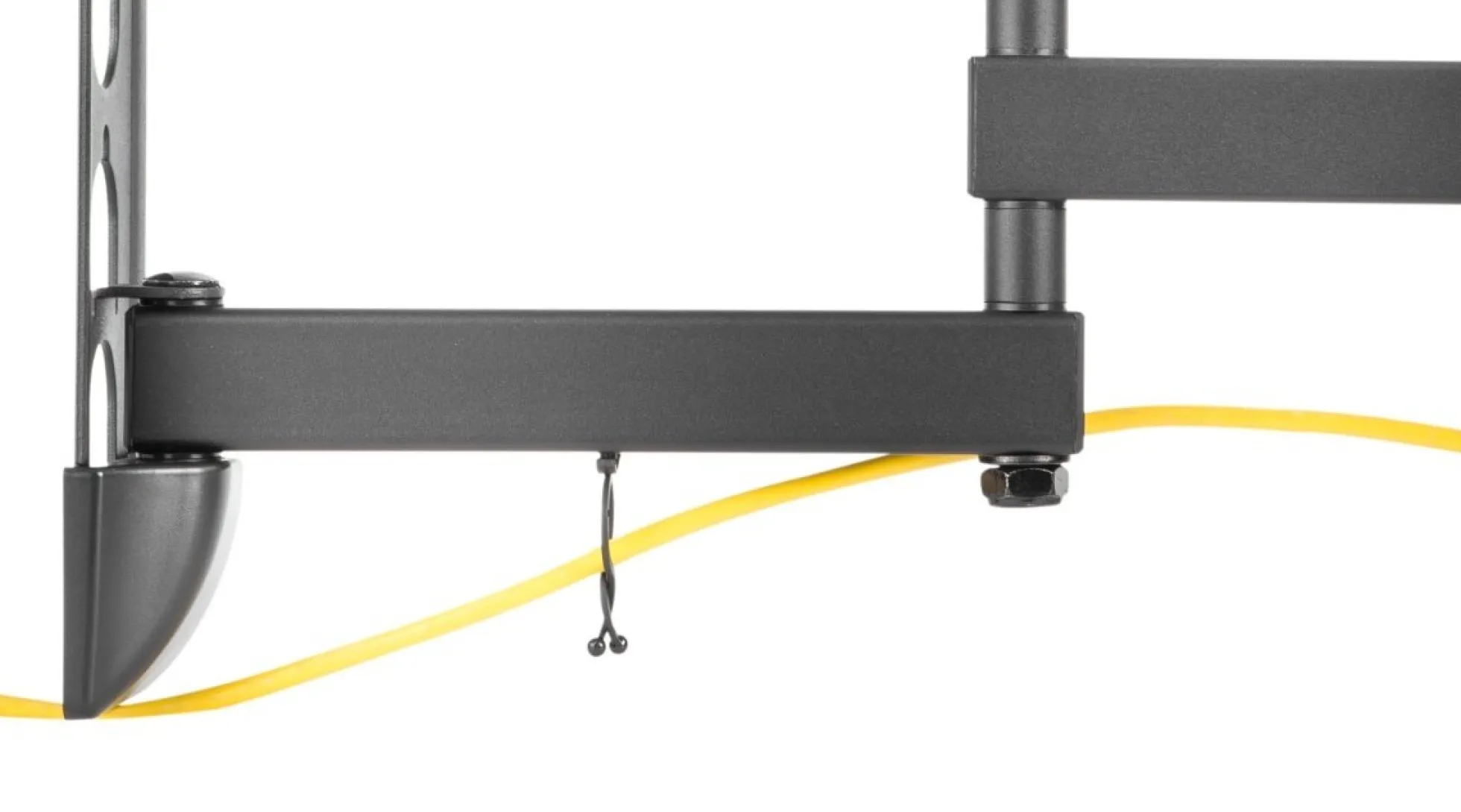DELTACO Office, fuldt bevægelig 3-vejs væg, 23"-55", 30kg, 75x75-400-400