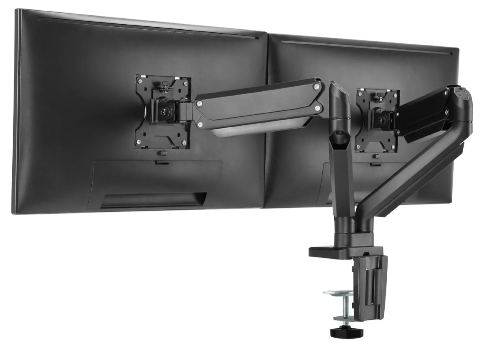 DELTACO Office, gasfjederarm skrivebord, 17"-32", 1,5-8kg, 75x75-100x100DE