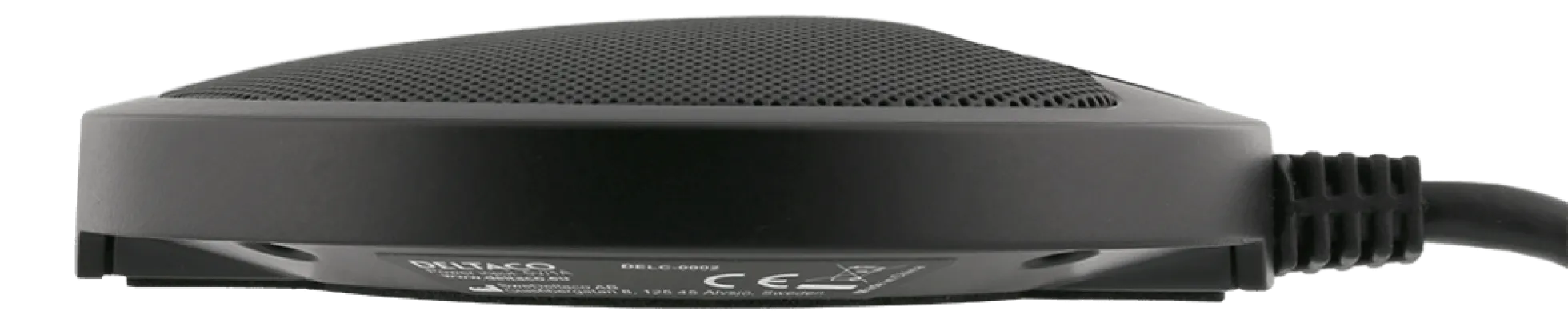 DELTACO Office konferencemikrofon med USB & 3,5mm lydport, VoIP, sort