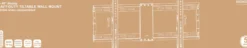 DELTACO Office, kraftig vippe foldbar, 37"-80", 70kg, 200x200-600x4
