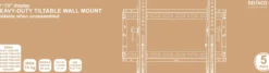 DELTACO Office, kraftig vippe foldbar, 32