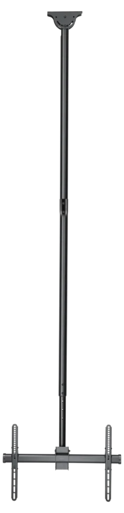 DELTACO OFFICE teleskopisk fuldt bevægeligt LED/LCD-loftsbeslag, 37-70", 2500 - 3000 mm, sort