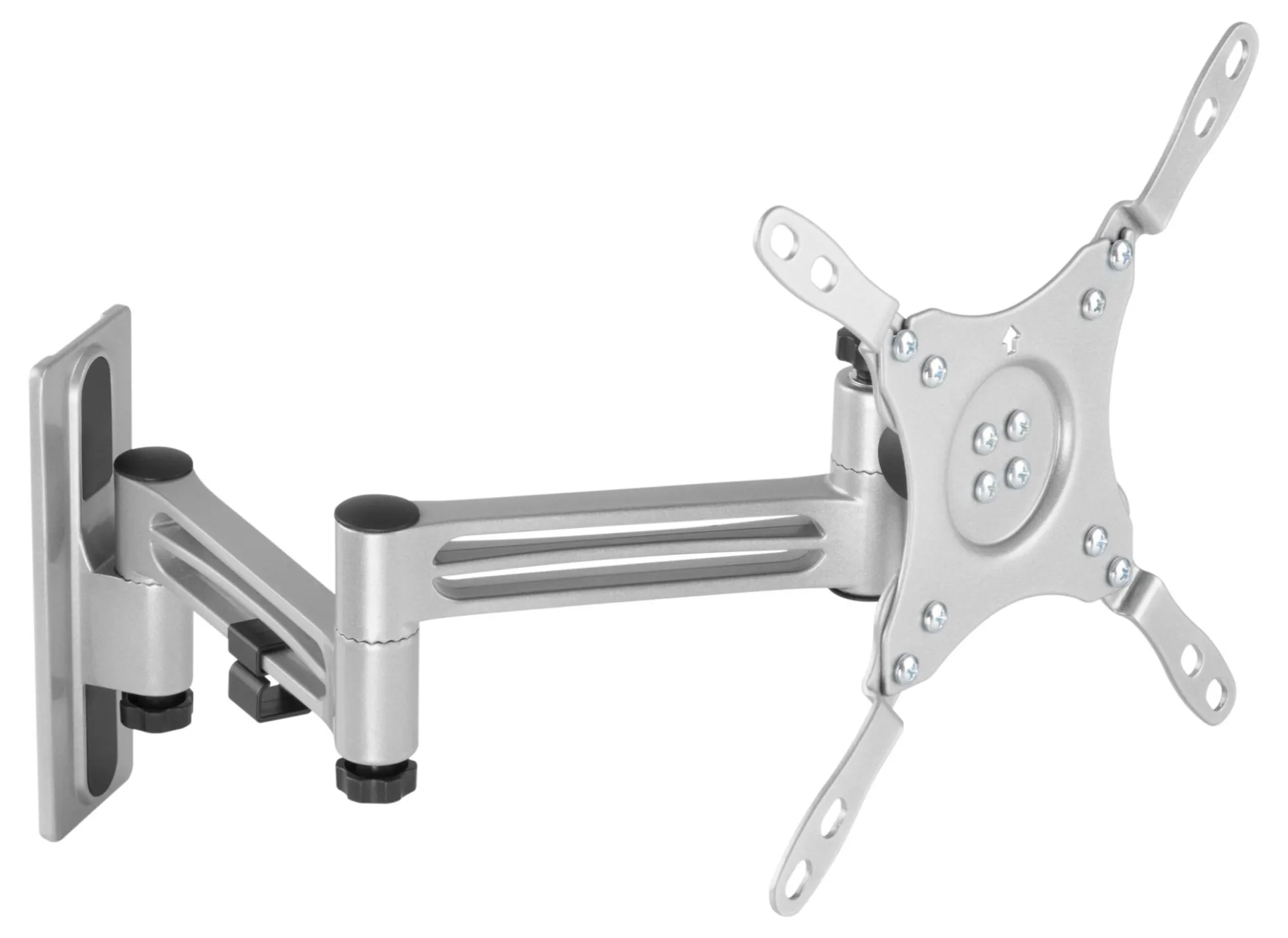 DELTACO OFFICE TV/monitor wall mount for RVs/motorhomes and trailers, swivel, tilt, lockable, 13 "-43", VESA, 3-joint, black