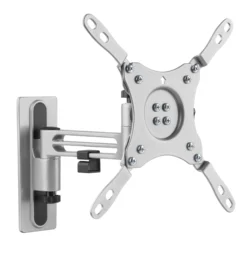 DELTACO OFFICE TV/monitor wall mount for RVs/motorhomes and trailers, aluminum, swivel, tilt, lockable, 13