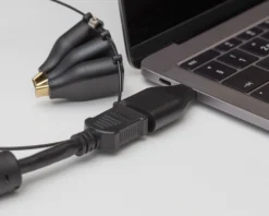 DELTACO Office, USB-C ADAPTER RING, mDP, DP, VGA, HDMI