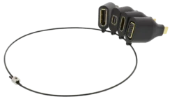 DELTACO Office, USB-C ADAPTER RING, mDP, DP, VGA, HDMI