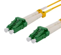 DELTACO OS2 fiber cable LC - LC, duplex, singlemode, APC, 9/125, 10m