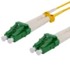 DELTACO OS2 fiber cable LC - LC, duplex, singlemode, APC, 9/125, 5m