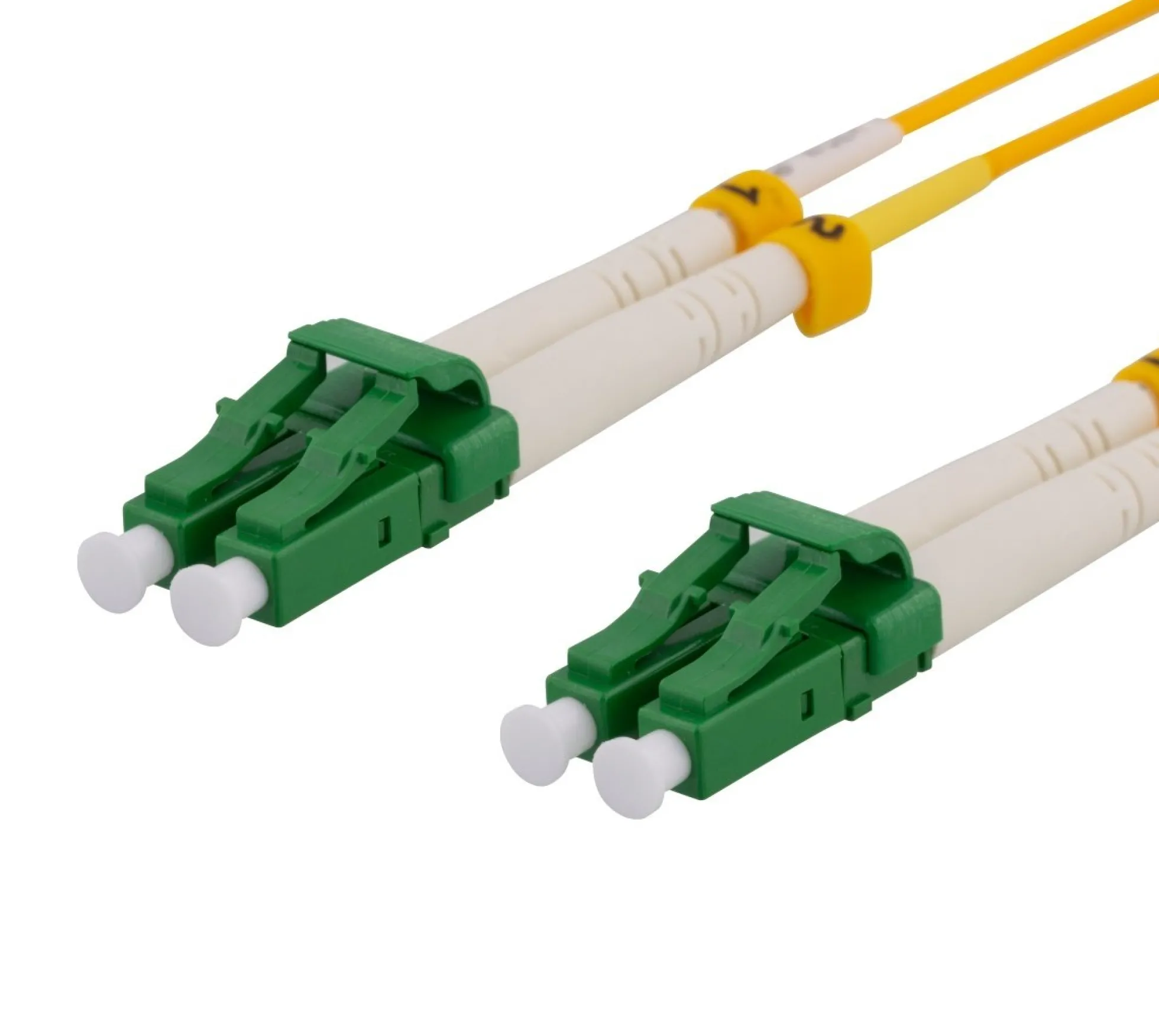 DELTACO OS2 fiber cable LC - LC, duplex, singlemode, APC, 9/125, 5m