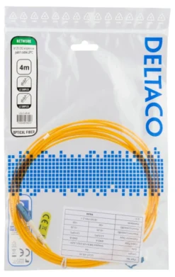 DELTACO OS2 fiber cable LC - LC, simplex, singlemode, UPC, 9/125, 4m