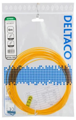 DELTACO OS2 fiber cable LC - LC, simplex, singlemode, UPC, 9/125, 6m
