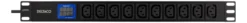 DELTACO 10-Outlet 19" power distribution unit, 2500W, C13, digital vol