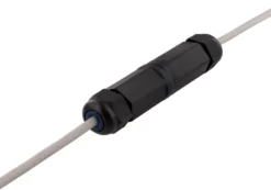 Deltaco patchkabel RJ45 forlænger, vand- og støvtæt, IP68, Cat6, sort