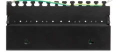 DELTACO Patch Panel, 12xRJ45, Cat6a, wall-mountable, metal, sort