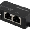 DELTACO PoE Gigabit injector for PoE/PoE+, 1000Mbps, 48V/1A, sort
