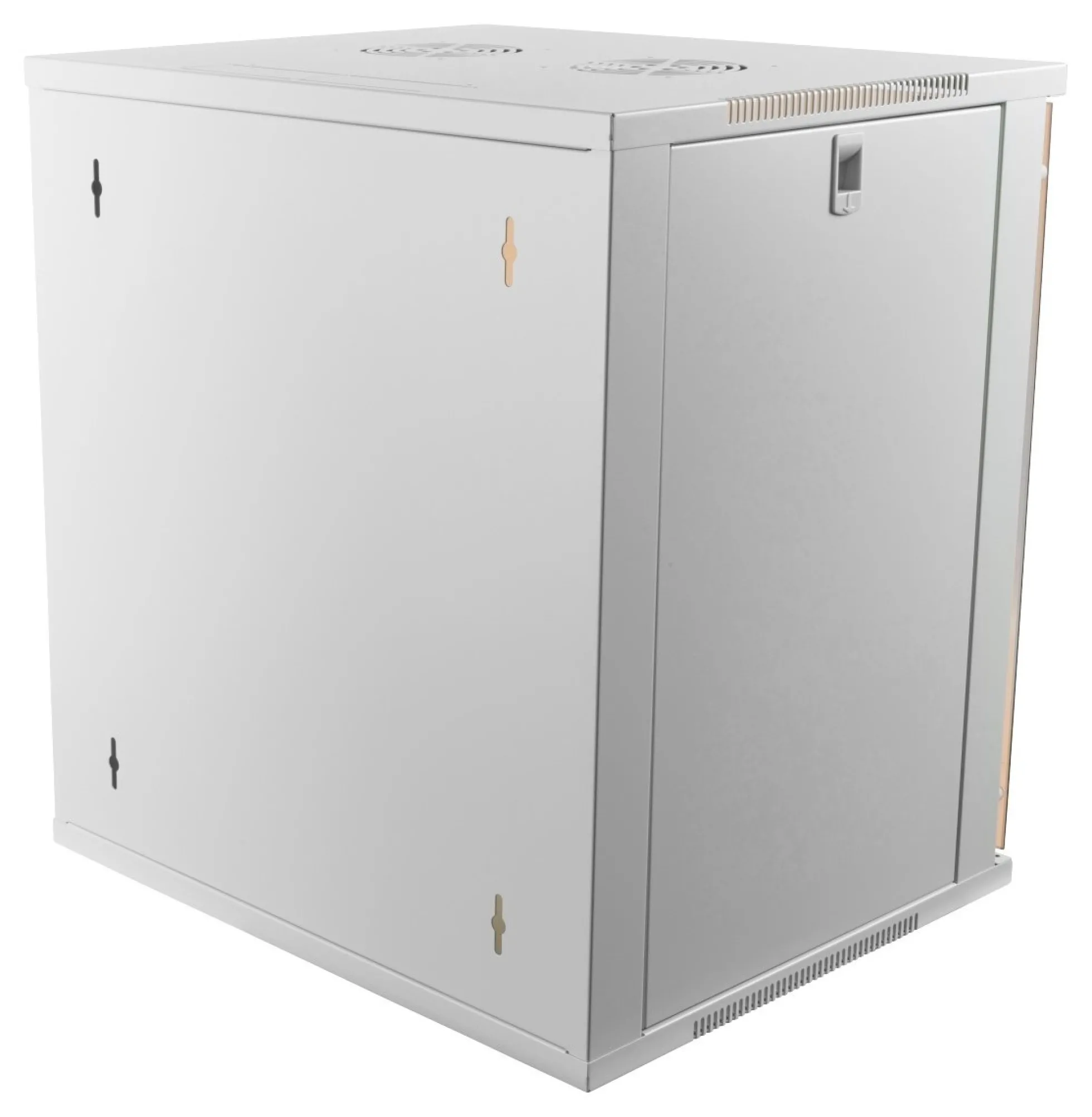 DELTACO 19” rackskab, 12U, 540x450mm, gulvrack/vægrack, glasdør