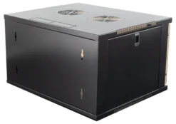 DELTACO 19” rackskab, 6U, 540x450mm, gulvrack/vægrack, glasdør