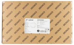 DELTACO 19” rackskab, 6U, 540x450mm, gulvrack/vægrack, glasdør