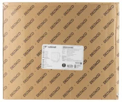 DELTACO 19” rackskab, 9U, 540x450mm, gulvrack/vægrack, glasdør