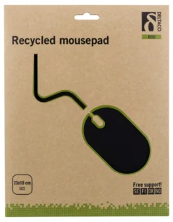 DELTACO Recycled mousepad, from recycled PET-bottles and nature rubber