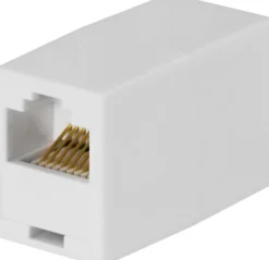 DELTACO Samlemuffe 8P/8C RJ45, hvid