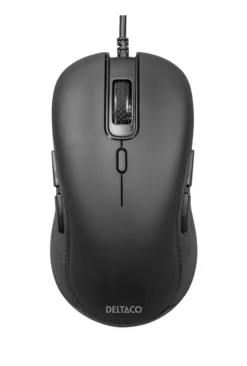 Deltaco Silent Wired Ambidextrous Mus