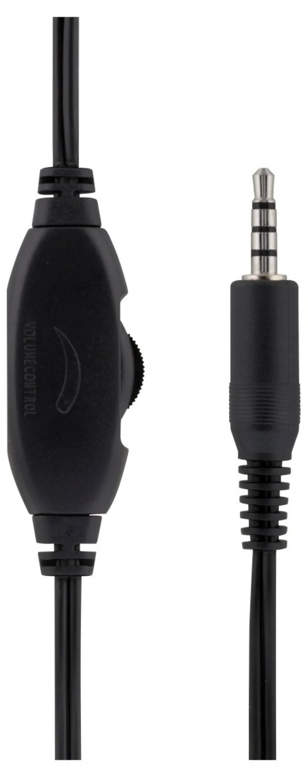 DELTACO Stereo Headset, 30 mm element, 1x 3.5 mm (4-pole), sort