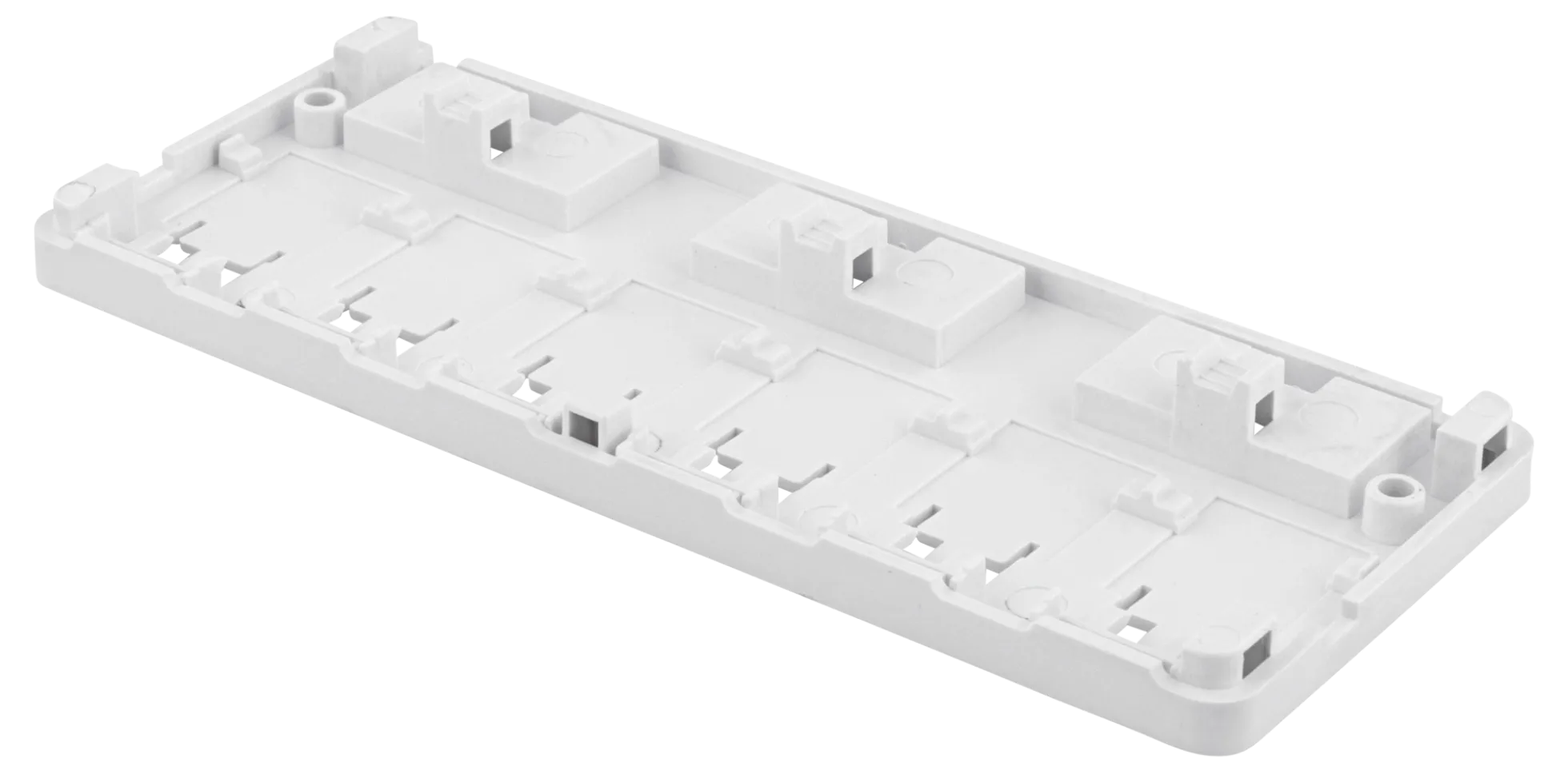 DELTACO Surface mount box for Keystone, 6 ports, hvid