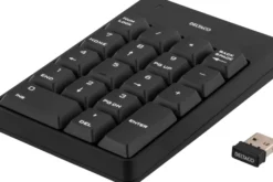 DELTACO trådløst numeriskt tastatur, USB, 10m rækkevidde, sort