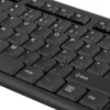 DELTACO trådløst tastatur, nordisk layout, USB, nano-modtager, 10m r