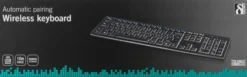 DELTACO trådløst tastatur, nordisk layout, USB, nano-modtager, 10m r