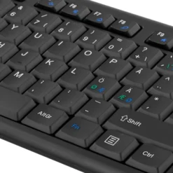 DELTACO trådløst tastatur og mus, USB nano modtagere, 10m, nordisk,
