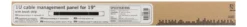 DELTACO 19" 1U Metal Cable Management with brush