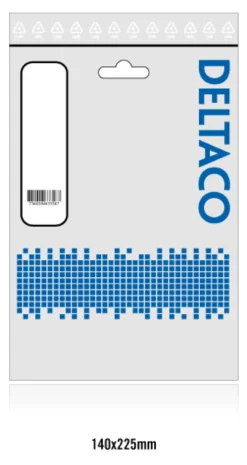 DELTACO USB 3.1 kabel, Gen 1, Type C - Type C, 1m, hvid