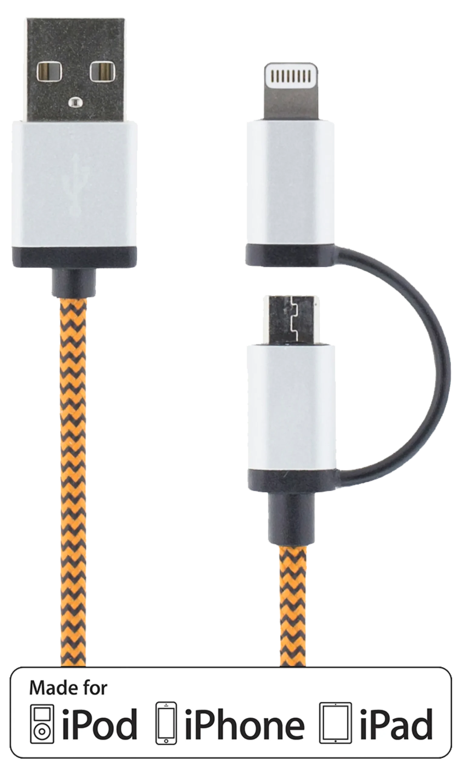 DELTACO USB-synk-/opladerkabel til iPod, iPhone, iPad og andre enheder